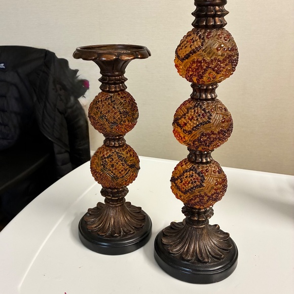 Beautiful pair of candle holders - Picture 3 of 3